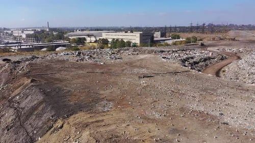 City dump from a bird's eye view