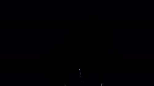 Brilliant Fireworks Exploding in the Dark Night Sky