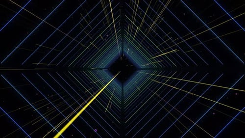 Neon Tunnel VJ Loop Background