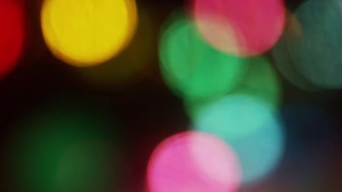 Abstract Festive Colorful Bokeh Lights Background