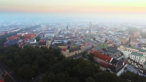Mary's Church on the Main Square in Historical Center of Krakow, Poland