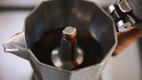 Making Italian Coffee with a Moka Pot