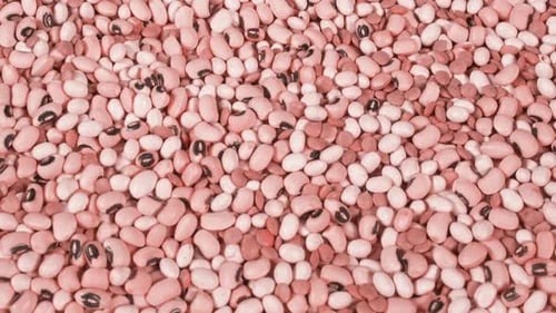 Pile of Healthy Black-Eyed Peas Close-Up