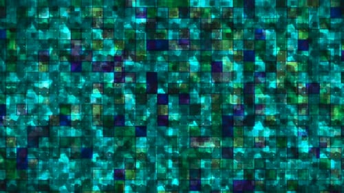 Abstract Geometric Tiles Background Loop with Flickering Light