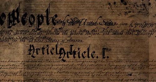 Written constitution of the United States 4k