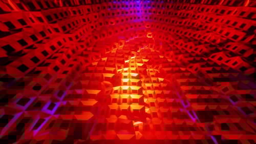 Fire Jail Spiral Tunnel Vj Loop Background HD