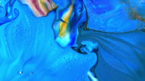 Abstract Color Reaction Paint Texture 9