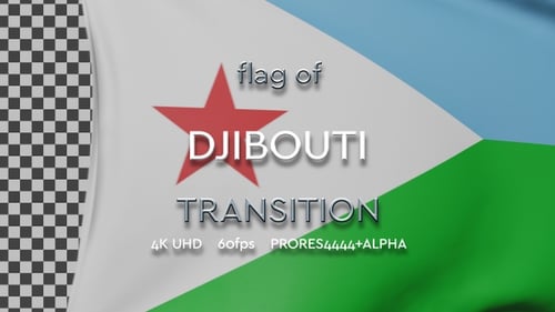 Realistic Waving Flag Transition