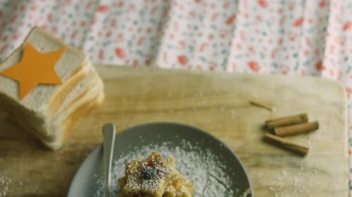 French Toast Christmas Tree Holiday Atmosphere