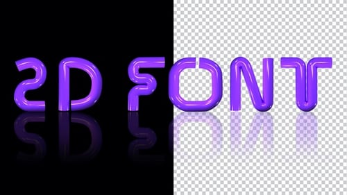 Animated 3D Neon Tube Font Reveal