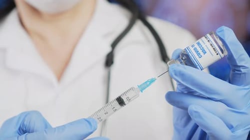 Der Impfstoff gegen das COVID-19-Coronavirus kann injiziert und getestet werden
