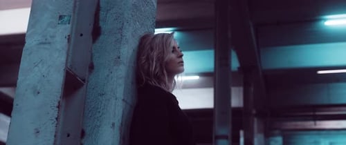 Girl in a Parking Lot