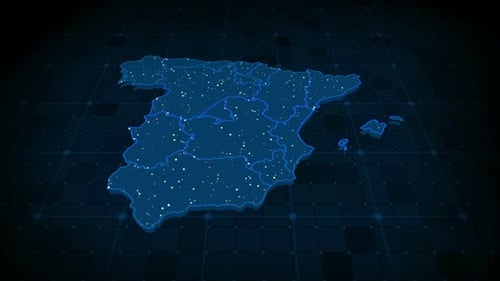 Spanien Landkarte 4k
