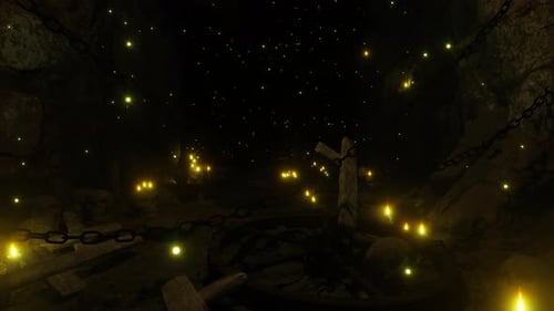 Death Dark Tunnel In Horror Night 01 4K