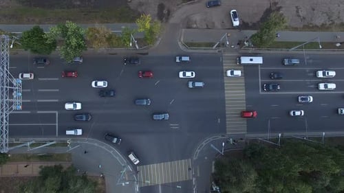 Road Intersection From Air