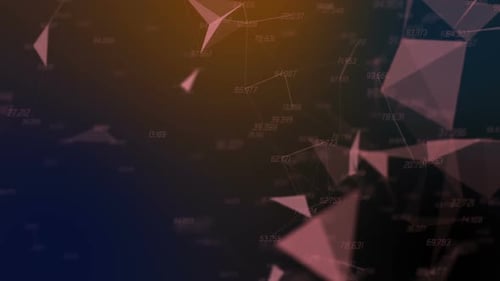 Abstract Stock Market Plexus Numbers Countdown