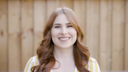 Smiling Woman Close Up Portrait