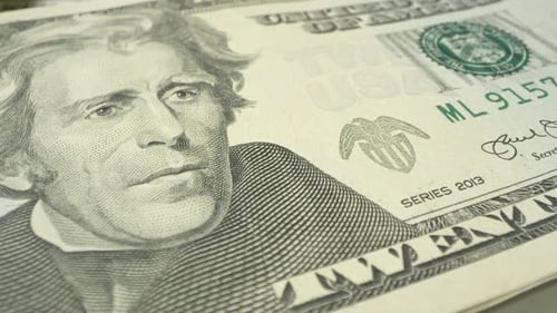 Planejando uma nota de 20 dólares