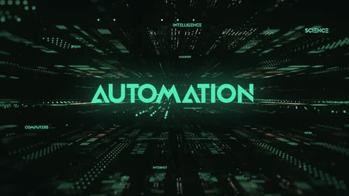 Futuristic Digital Automation Title Reveal