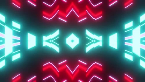 Party Vj Loop Background With Bright Red And Blue Colors HD