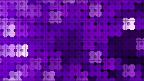 Colors in square spots on mosaic background with dots and lines