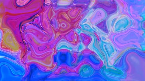 Vibrant Abstract Fluid Color Swirl Background Loop