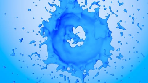 Circle Blue Farbspritzer