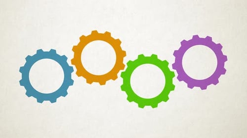 Cogwheel Animation 4K