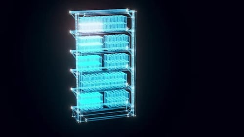 Market Shelf Canned Beer Hologram Rotating Hd