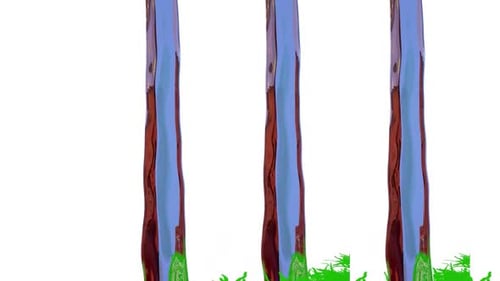 Yellow Cypress Tree Botanical 3D Rendering