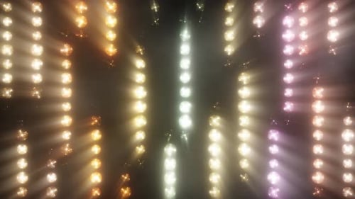 Dynamic Colorful Stage Lights Flashing Concert Background