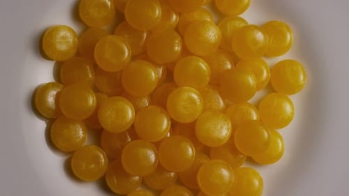 Tir rotatif de bonbons au caramel