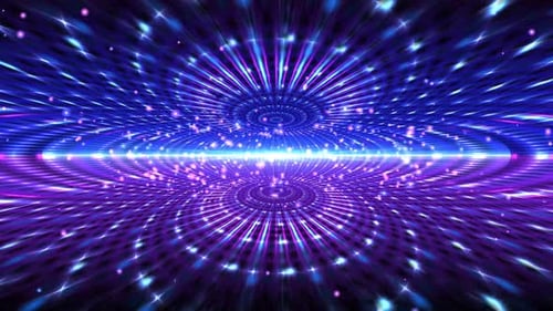 Sparkling Round Space Stage Motion Loop Background