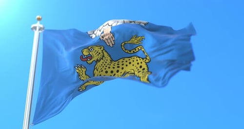 Flagge der Stadt Pskow, Russland