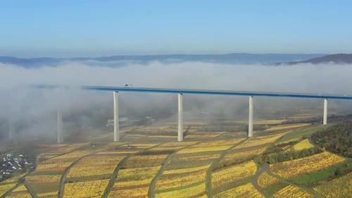 High Moselle Bridge over Moselle river, Zeltingen-Rachtig, Germany