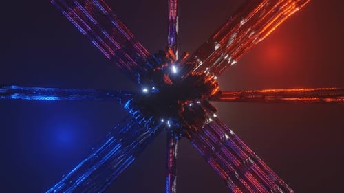 4K Virtual Metaverse Environment Futuristic Digital World | Technology Background Loop