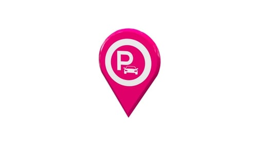 Animated 3D Parking Location Pin