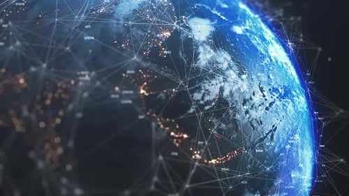 Cyber Technology Earth Globe 4