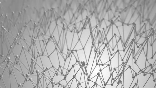 Abstract Wavy Plexus Grid Loop Background