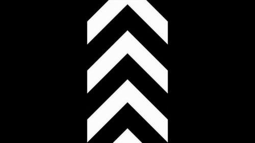 Vídeo vertical: seta preta e branca avançando, animação em loop