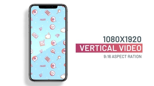 Seamless Looping Social Media Icons Pattern Background