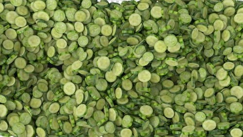 3D Cucumber Swirling On Alpha