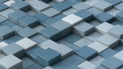 Abstract Geometric Block Movement Loop Background