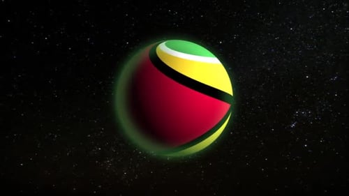 Guyana - Country Flags Globe