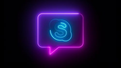 Skype-Neon-Symbol