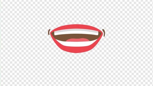 Alfa de animación Mouth Tongue Talk