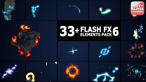 Flash FX Elements Pack | Motion Graphics, Elements Motion Graphics ft ...