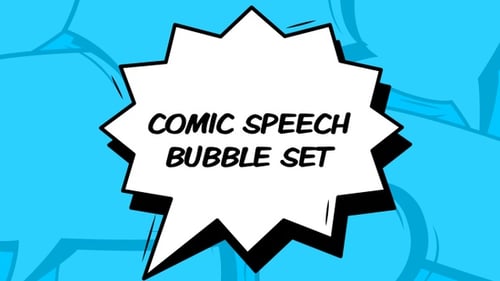 Komisches Sprechblasen-Set