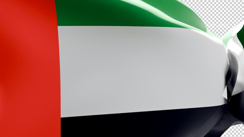 Transição da bandeira dos Emirados Árabes Unidos