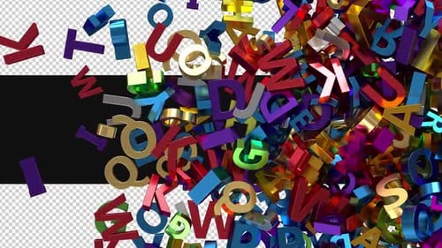 3 D Colorful Letters Transition